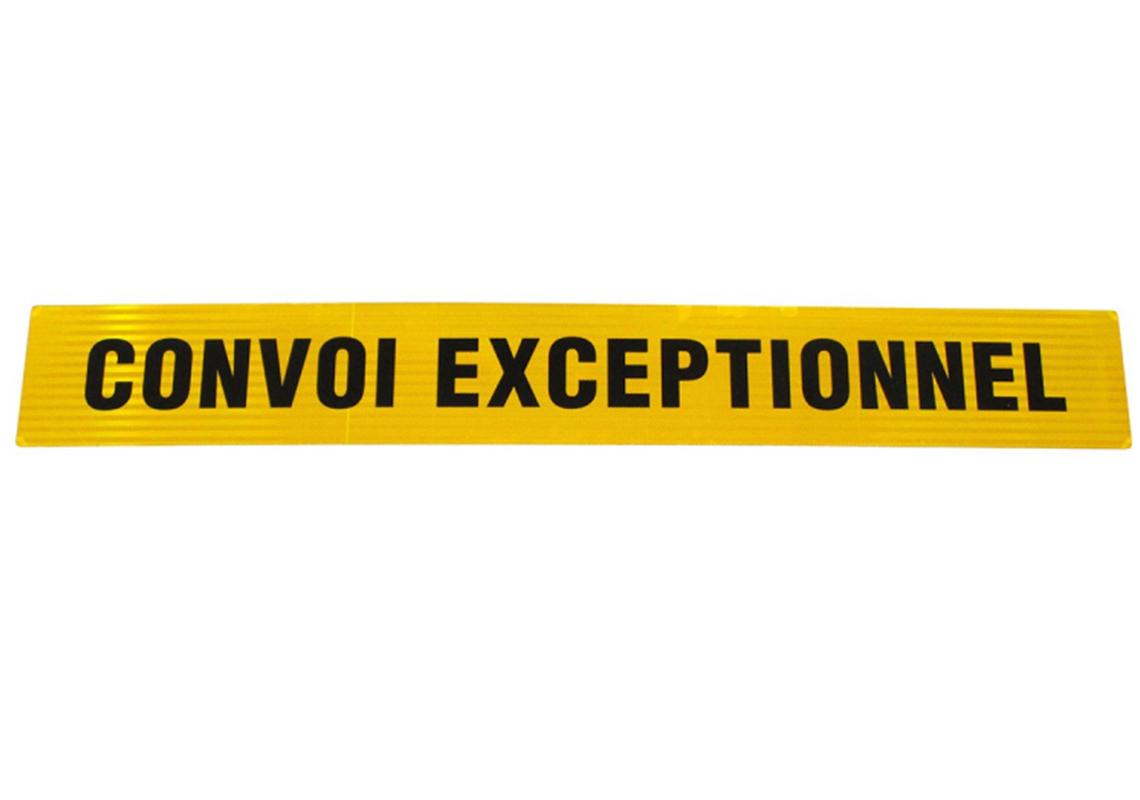 Warnschild für CONVOI EXCEPTIONNEL